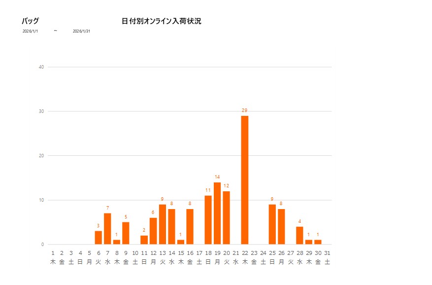 日付別バッグ202601グラフ